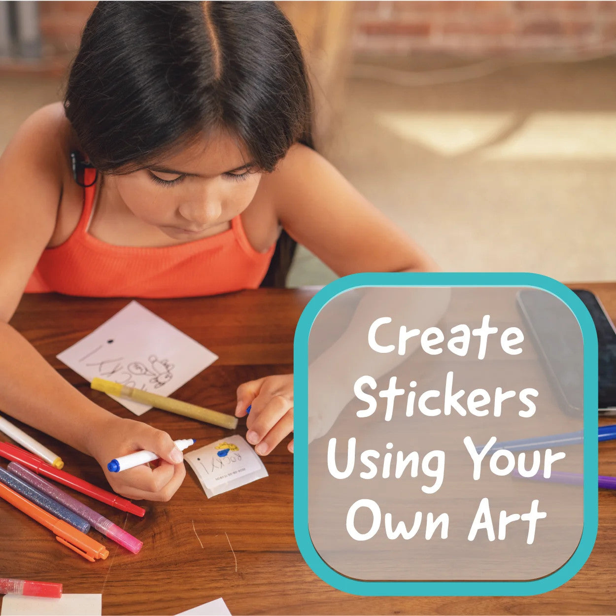 Hello Blink Sticker Maker – DIY Sticker Craft Kit for Kids Ages 8 and Up