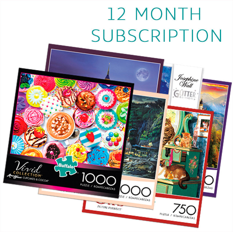 750/1000 Piece 12 Month Jigsaw Puzzle Subscription