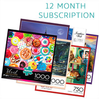 750/1000 Piece 12 Month Jigsaw Puzzle Subscription