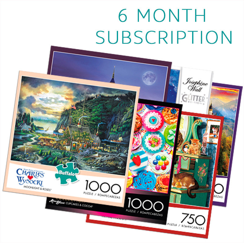 750/1000 Piece 6 Month Jigsaw Puzzle Subscription