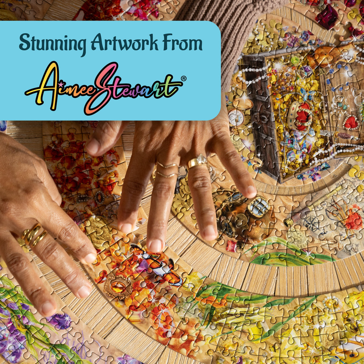 Aimee Stewart The Ocean's Fortune 800 Piece Edge Piece Puzzle