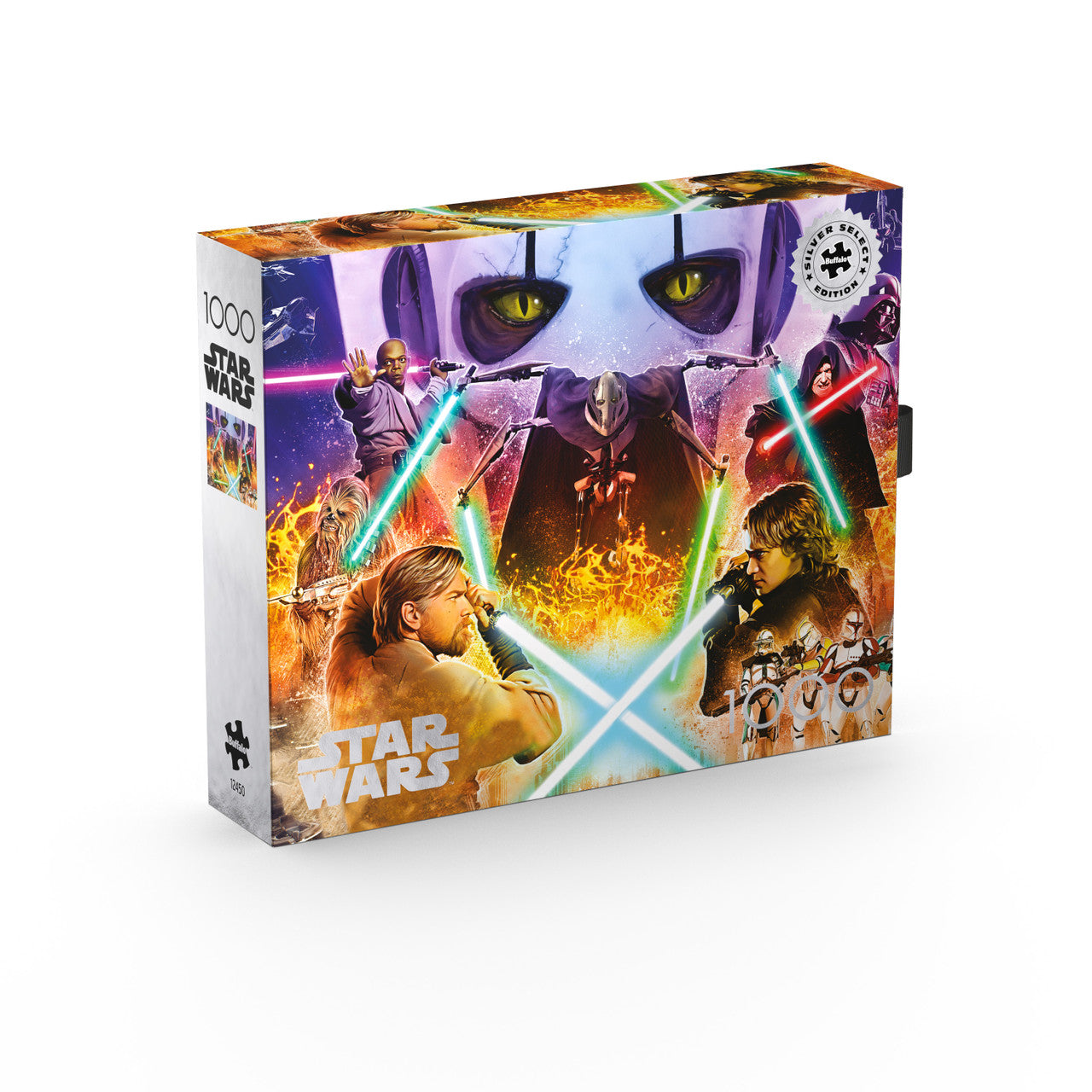 Star Wars - "If you’re not with me, then you’re my enemy." 1000 Piece Puzzle- Silver Select: Giftable Box With Silver Foil Accents