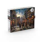 Ceaco Puzzle: Harry Potter Diagon Alley 1000 Piece Puzzle (Silver Select Edition) - Giftable Package With Silver Foil Accents