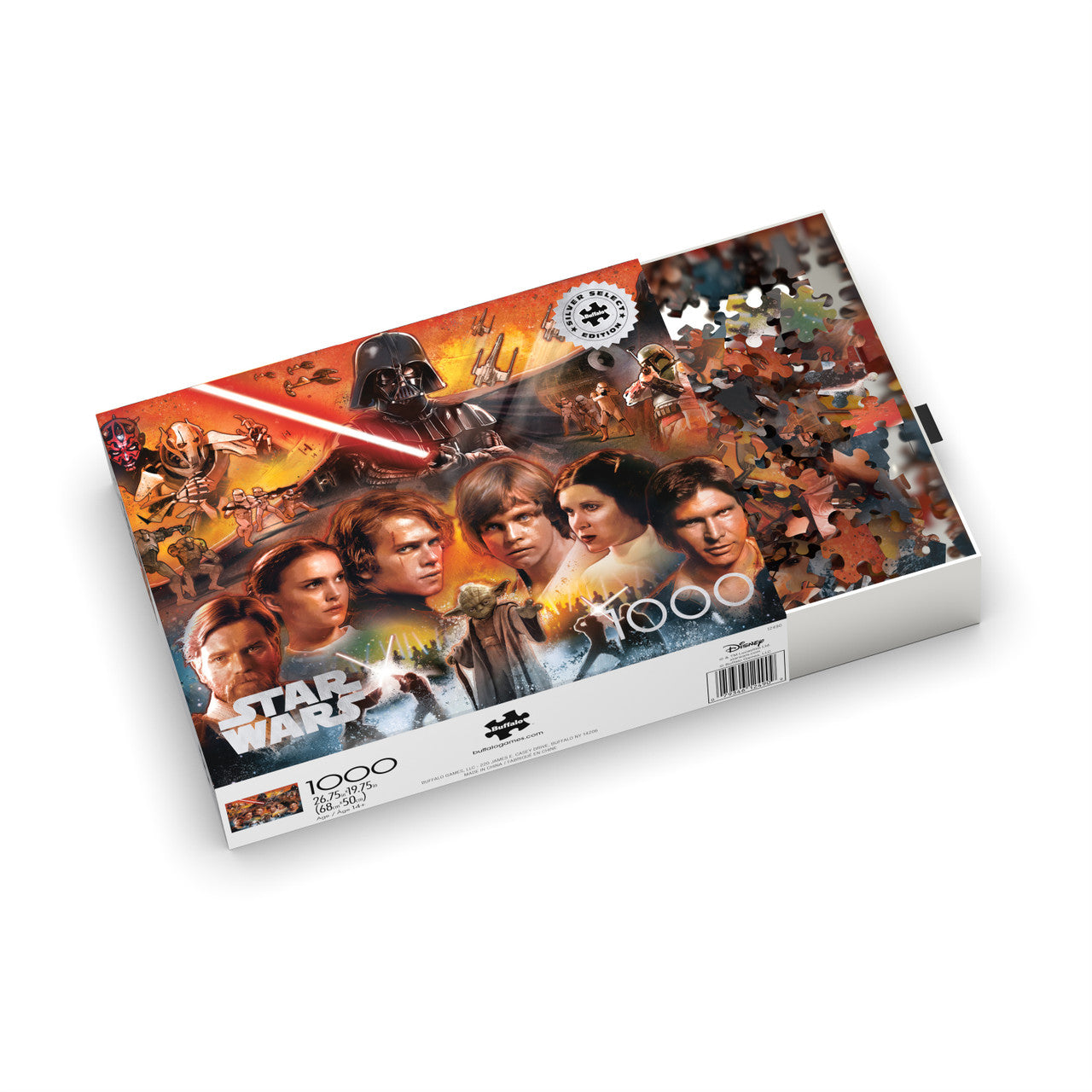 Star Wars - Balance and Redemption 1000 Piece Puzzle - Silver Select: Giftable Box With Silver Foil Accents