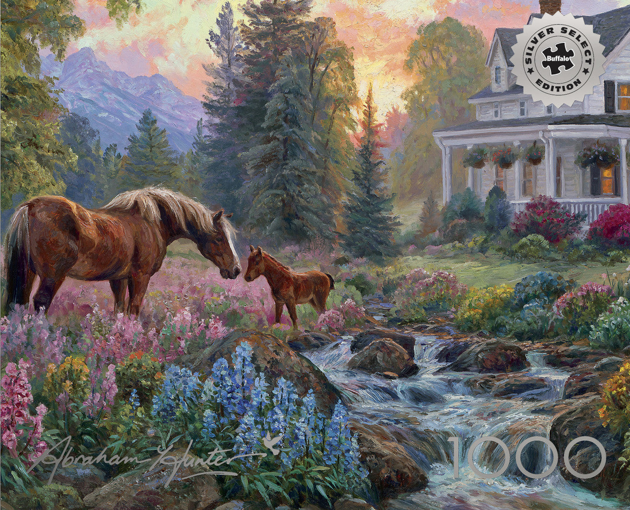 Silver Select Floral Pasture 1000 Piece Puzzle