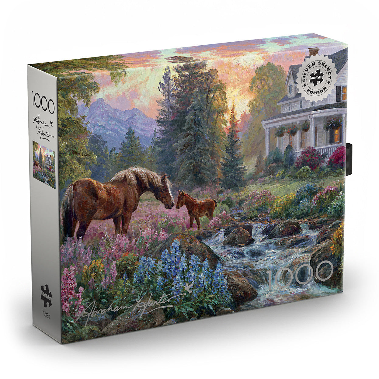 Silver Select Floral Pasture 1000 Piece Puzzle