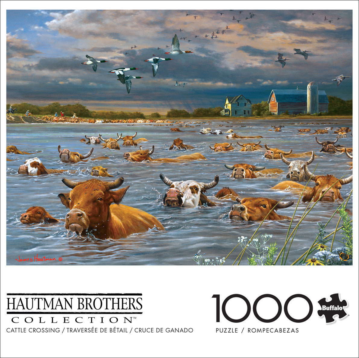 Hautman: Cattle Crossing 1000 Piece Puzzle