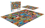 Classic Collage: Suitcase Stickers 1000 Piece Puzzle