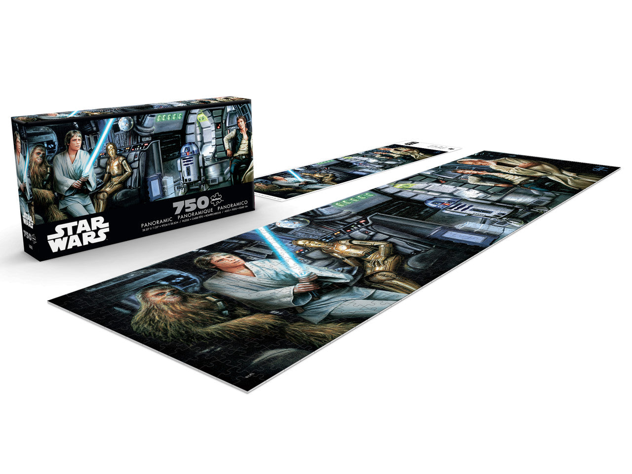 Star Wars - Jedi Training Begins 750 Piece Panoramic Puzzle