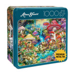 Collector's Tin: Aimee Stewart: Merry Mushroom Village Picnic 100 Piece Puzzle