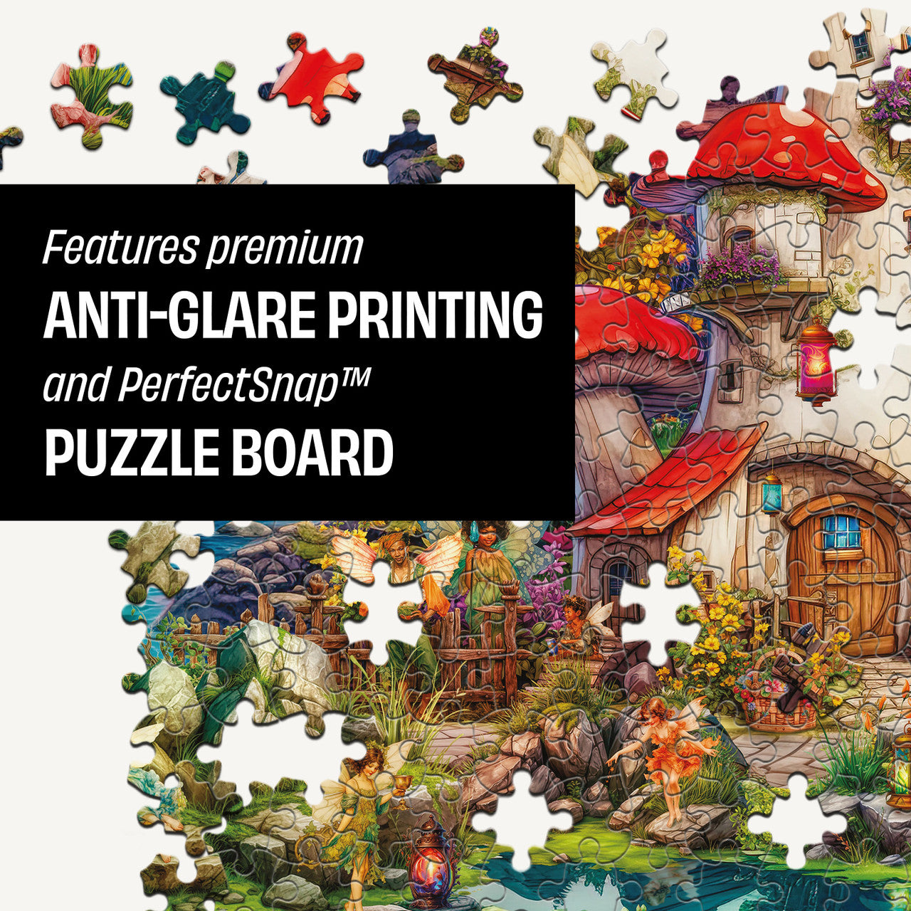 Collector's Tin: Aimee Stewart: Merry Mushroom Village Picnic 100 Piece Puzzle