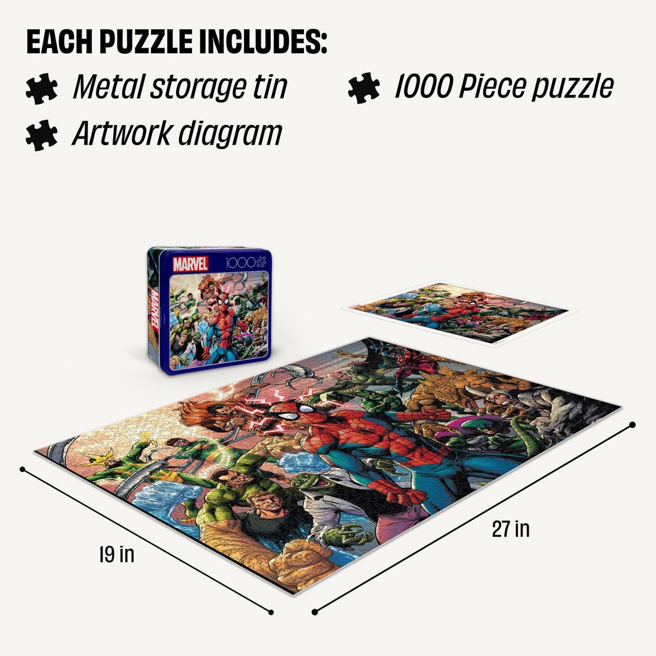 Collector's Tin: Marvel Spider-Man Sinister War 1000 Piece Puzzle