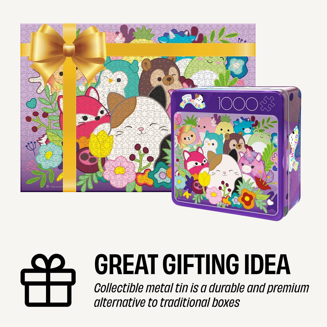 Collector's Tin: Grow Together, Squishmallows 1000 Piece Puzzle
