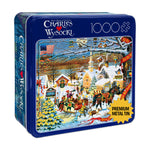 Collector's Tin: Charles Wysocki - Small Town Christmas 1000 Piece Puzzle
