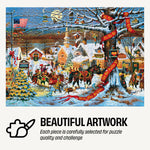 Collector's Tin: Charles Wysocki - Small Town Christmas 1000 Piece Puzzle