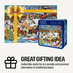 Collector's Tin: Charles Wysocki - Small Town Christmas 1000 Piece Puzzle