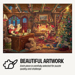 Ceaco: Collector's Tin: Thomas Kinkade Santa Checking His List 1000 Piece Puzzle
