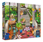 Sapphire Select: Garden Shed Greenhouse 1000 Piece Puzzle (Premium Blue Board)