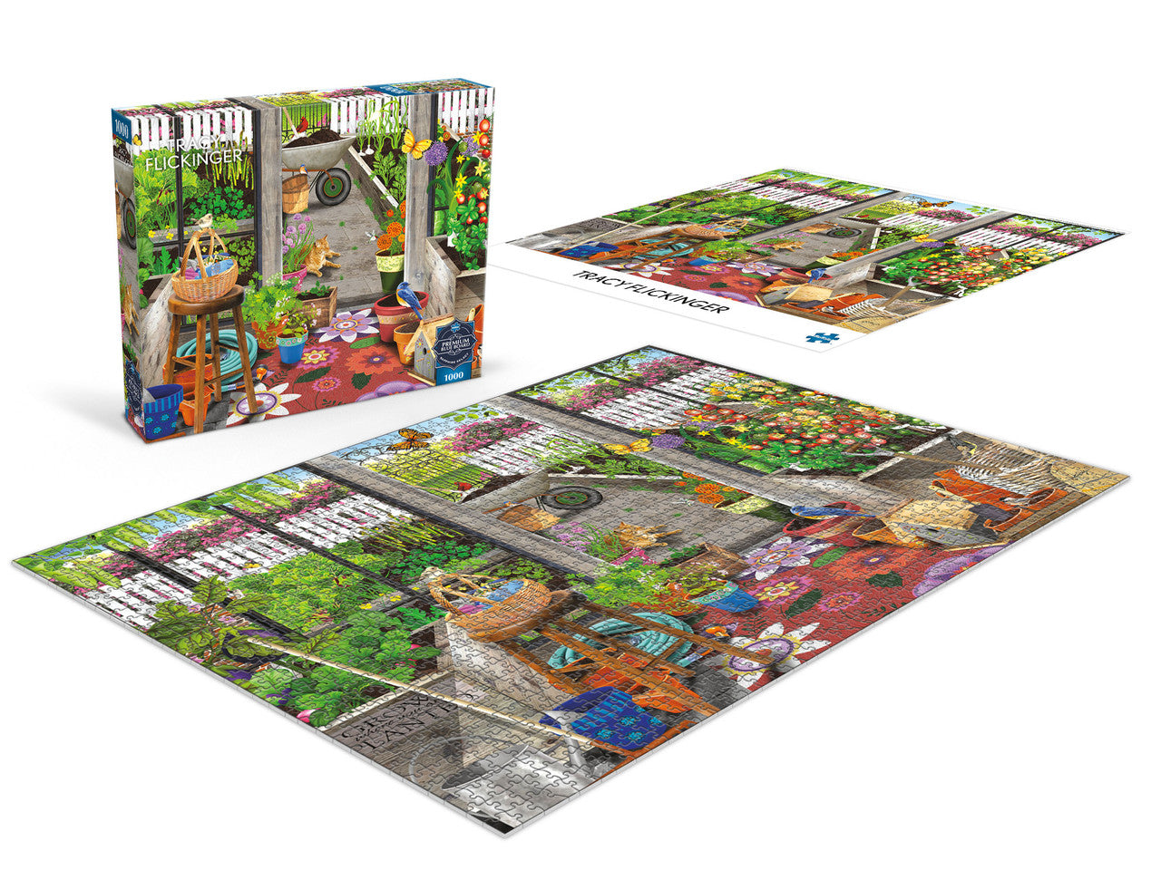 Sapphire Select: Garden Shed Greenhouse 1000 Piece Puzzle (Premium Blue Board)