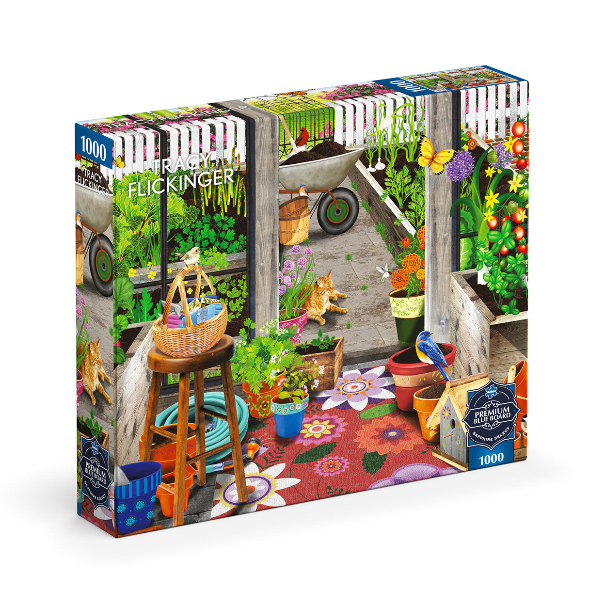 Sapphire Select: Garden Shed Greenhouse 1000 Piece Puzzle (Premium Blue Board)