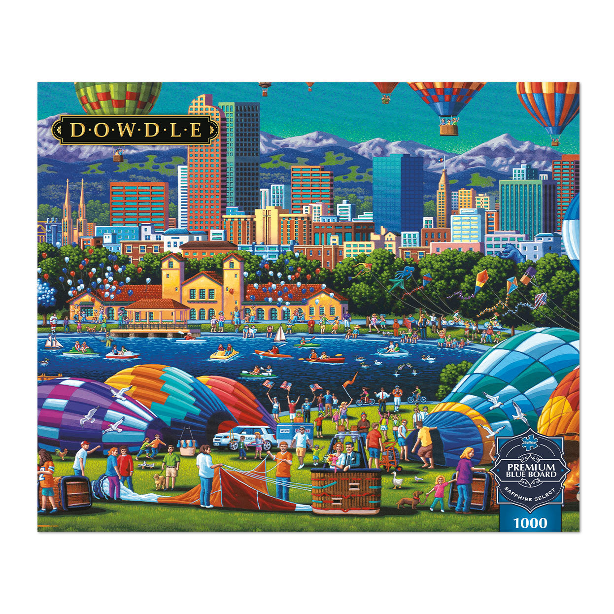 Sapphire Select: Eric Dowdle: Balloon Spectacular 1000 Piece Puzzle  (Premium Blue Board)