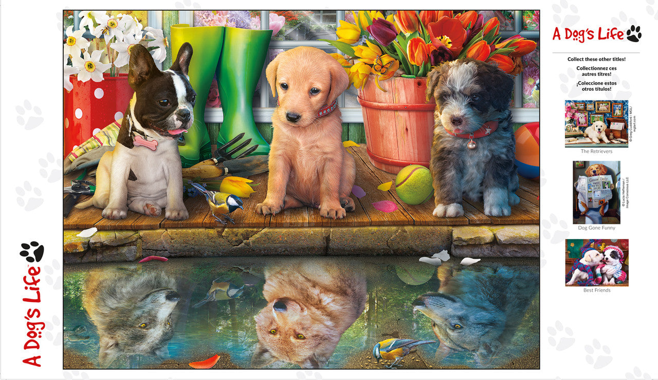 A Dogs Life Puppy Dreams 750 Piece Poster