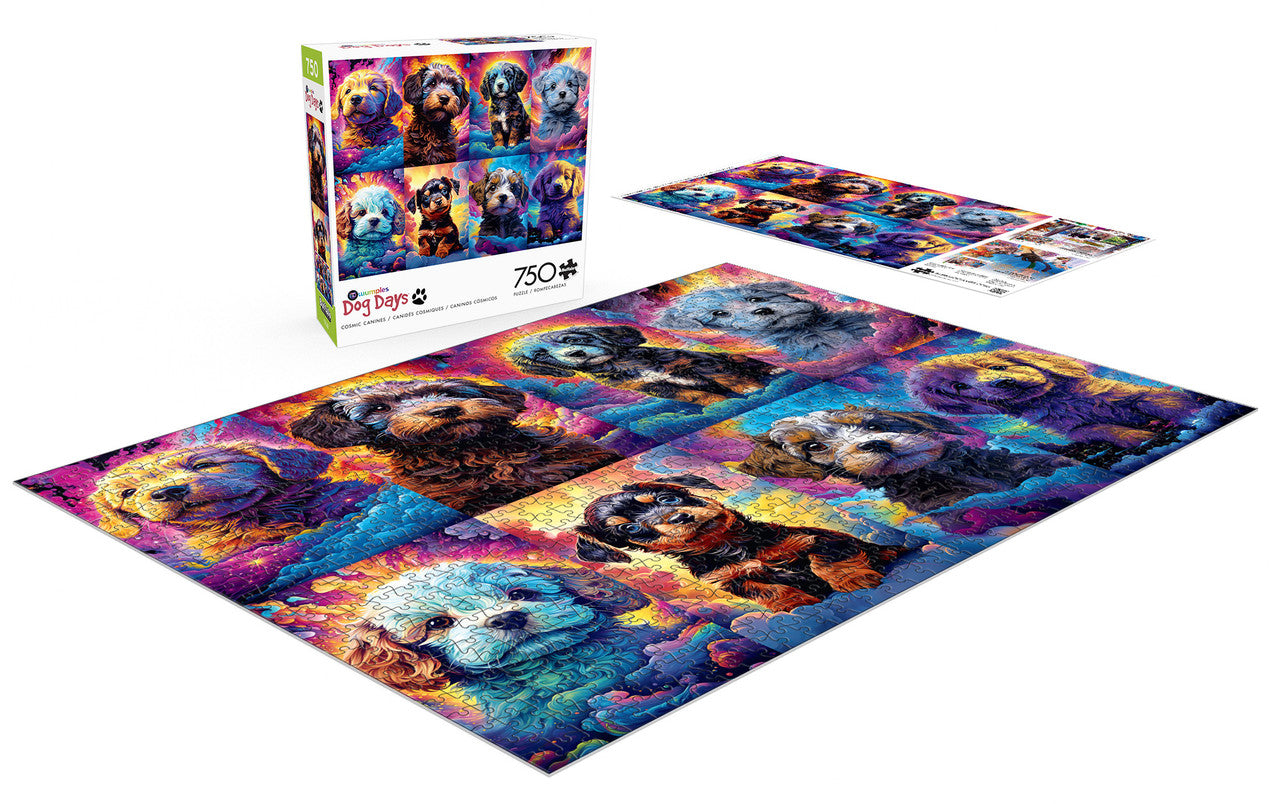 Dog Days: Wumples - Cosmic Canines 750 Piece Puzzle
