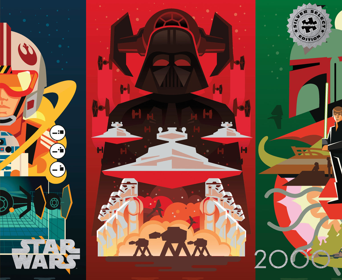 Star Wars™ - Original Trilogy - 2000 Piece Silver Select Jigsaw Puzzle