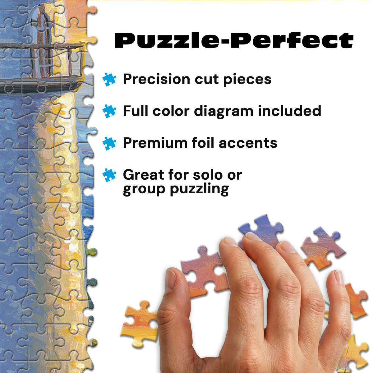 Gold Collection – Evening Watch 500 Piece Jigsaw Puzzle - Abraham Hunter