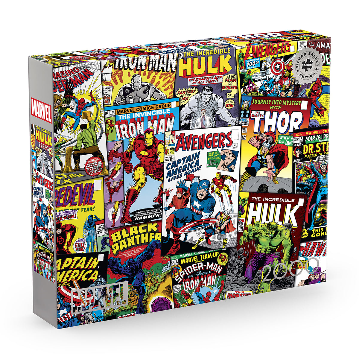 Silver Select: Marvel Comic Collage 2000 Piece Puzzle
