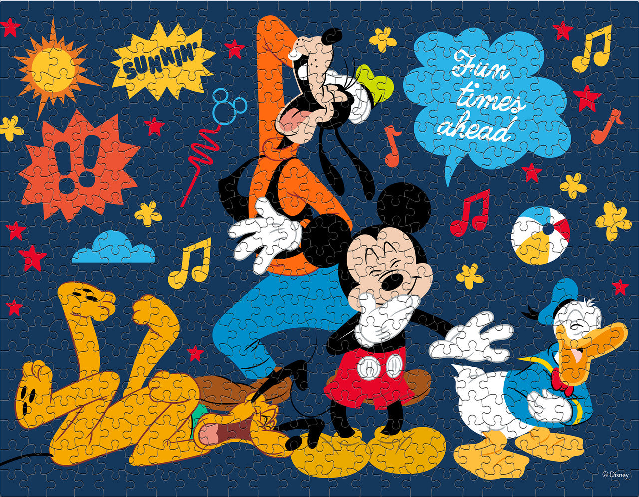 Ceaco Puzzle: Disney Mickey Mouse Puzzles - Multipack 4 Puzzles - 48-100 Pieces