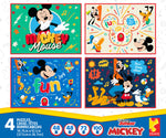 Ceaco Puzzle: Disney Mickey Mouse Puzzles - Multipack 4 Puzzles - 48-100 Pieces