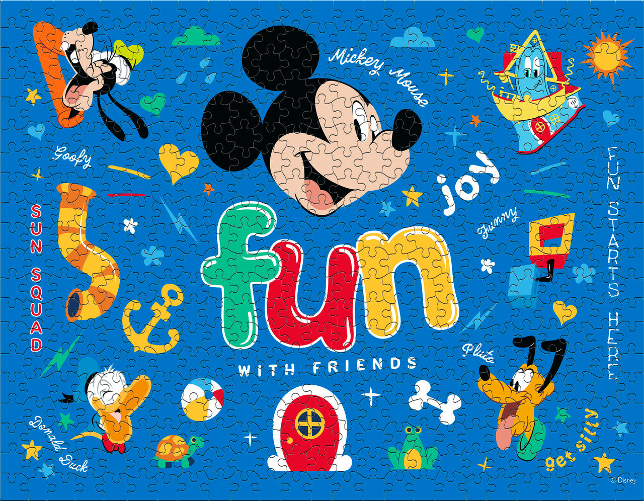 Ceaco Puzzle: Disney Mickey Mouse Puzzles - Multipack 4 Puzzles - 48-100 Pieces