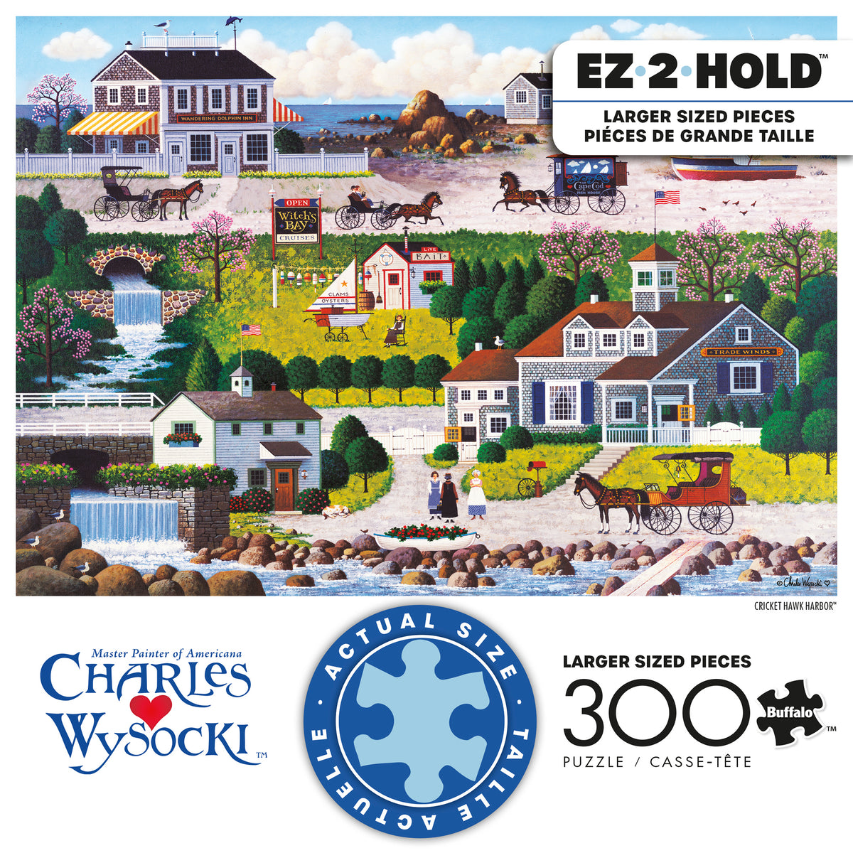 Charles Wysocki: Cricket Hawk Harbor 1000 Piece Puzzle