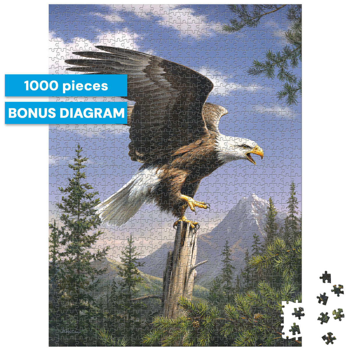 Hautman: Screaming Eagle 1000 Piece Puzzle