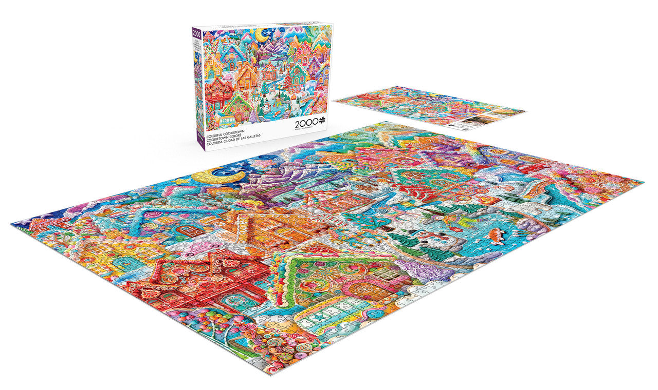 Colorful Cookietown 2000 Piece Puzzle – Buffalo Games