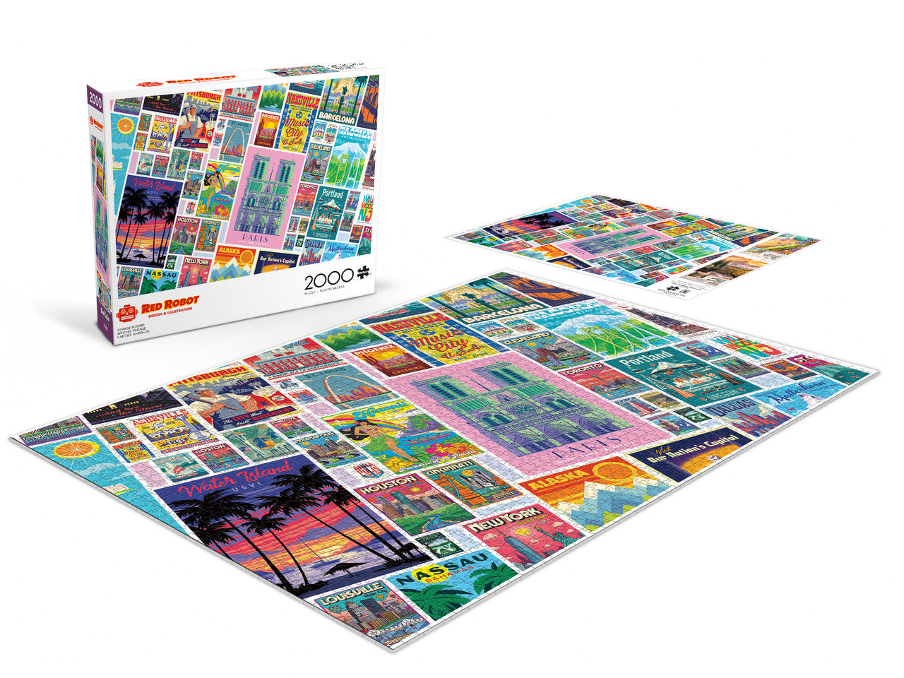 Vintage Posters 2000 Piece Puzzle – Buffalo Games