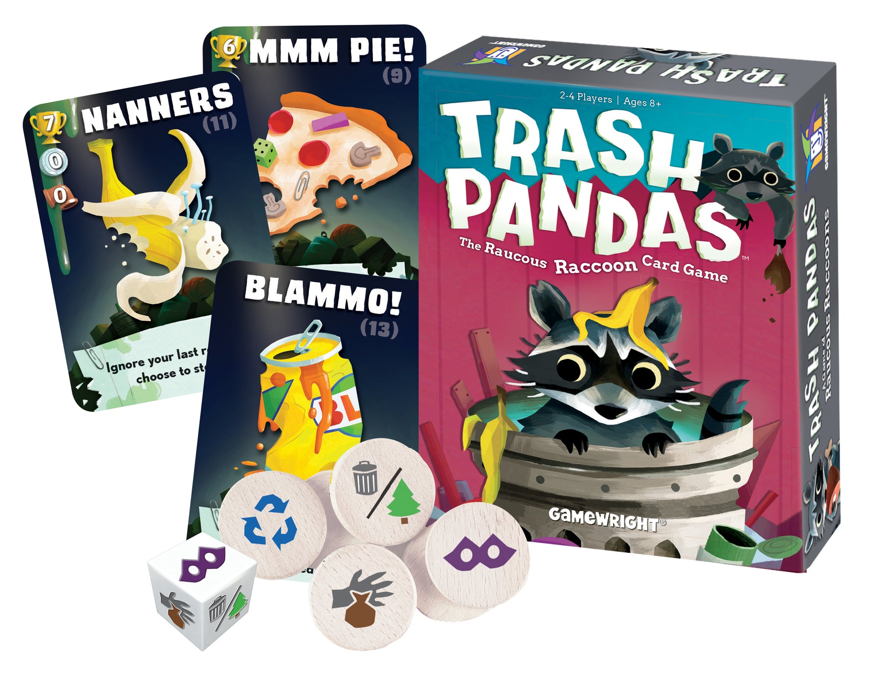 Trash Pandas – Push-Your-Luck Family Card Game
