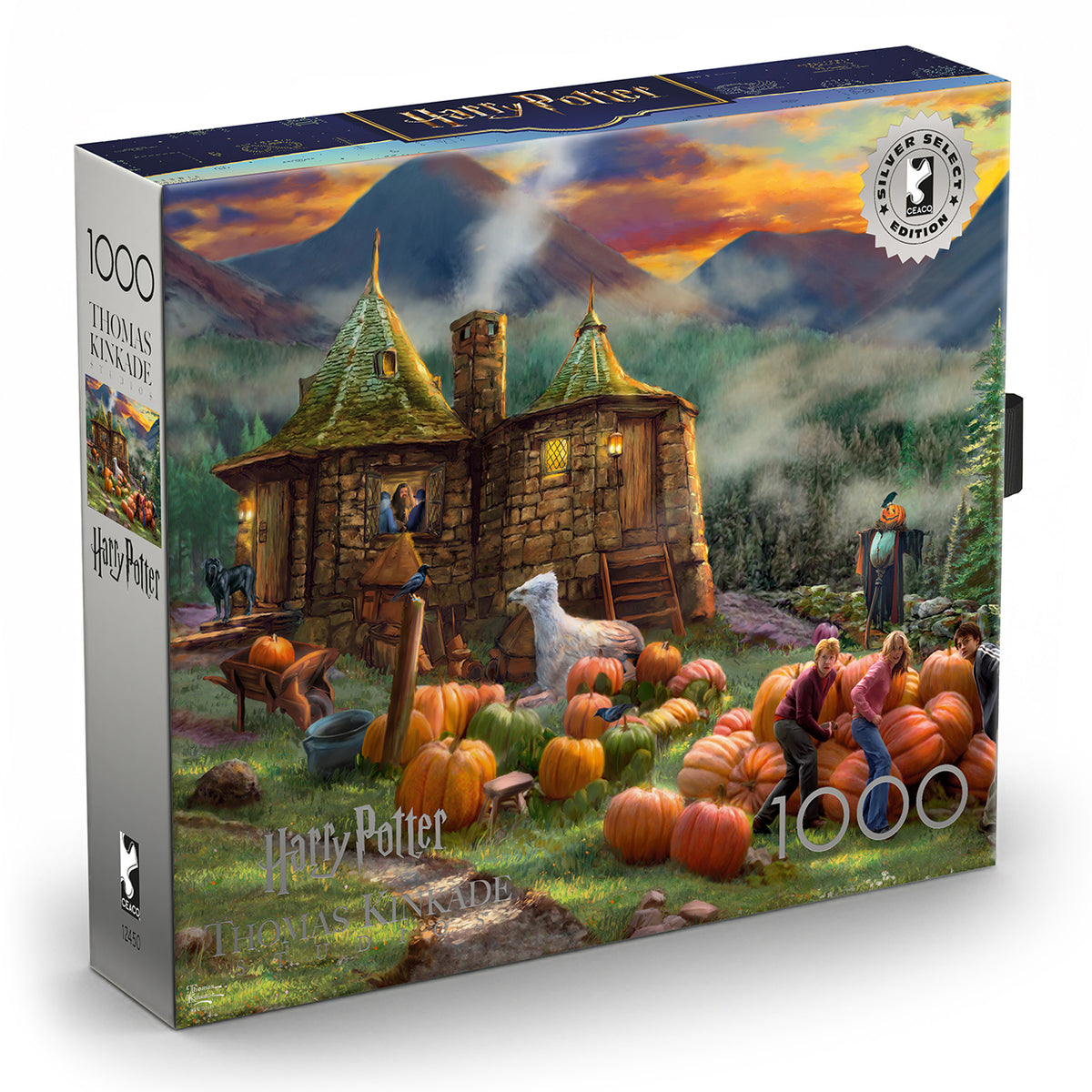 Ceaco Silver Select - Thomas Kinkade Harry Potter - Hagrid’s Hut - 1000 Piece Silver Select Jigsaw Puzzle