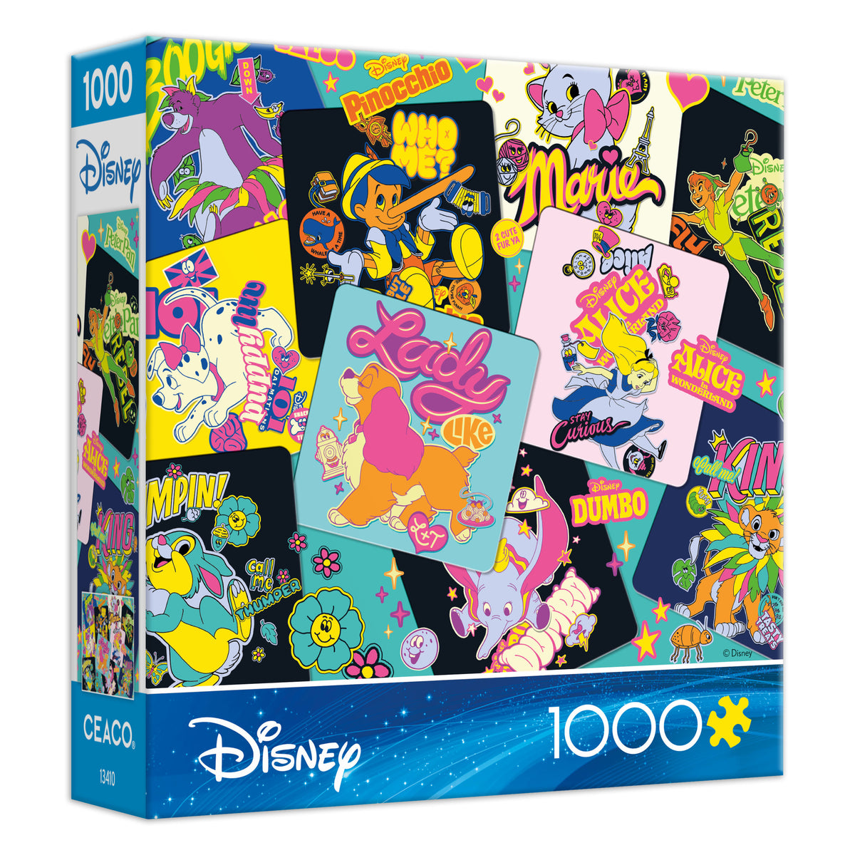 Ceaco - Disney Sticker Collage 1000 Piece Jigsaw Puzzle