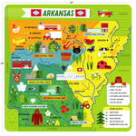 Little Buffalo State Puzzle 49-Piece Arkansas Jigsaw Puzzle - Kids Puzzles: Ages 4+