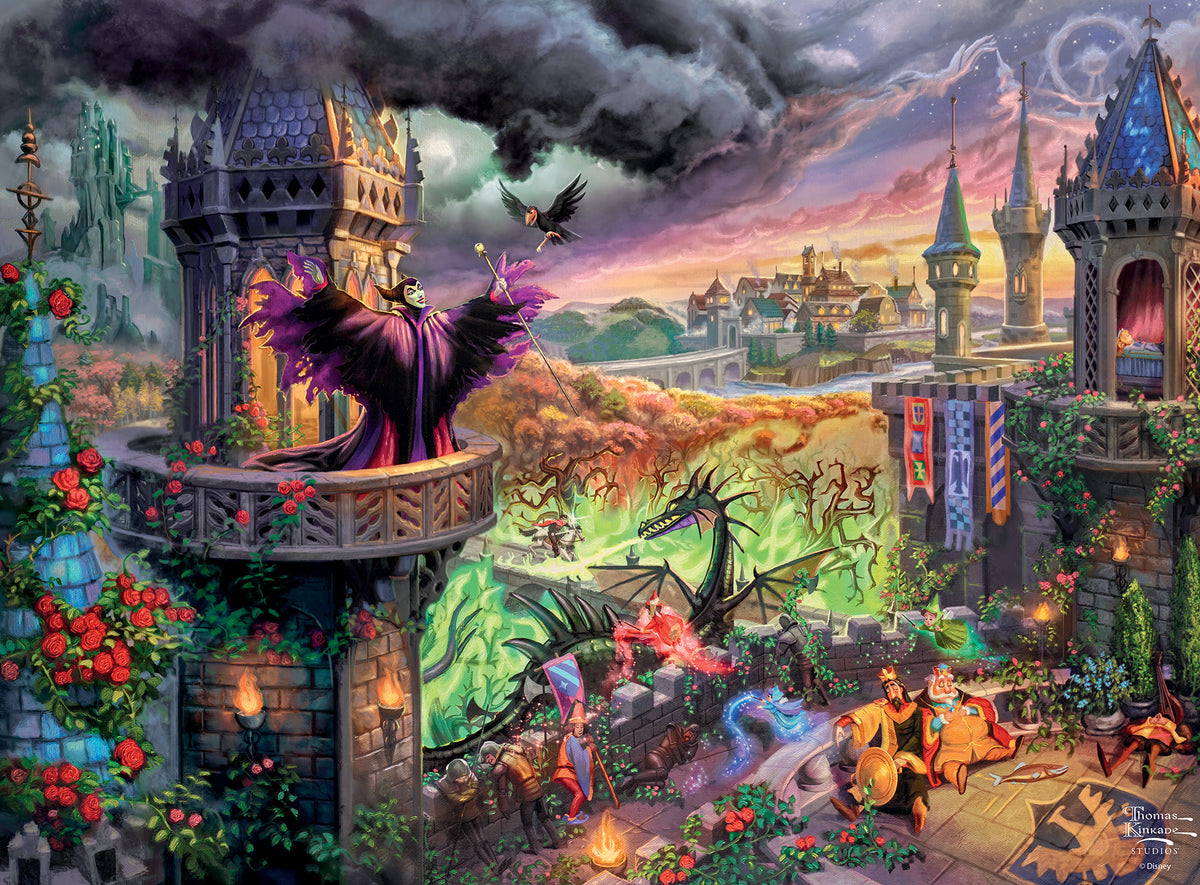 Silver Select: Thomas Kinkade: Maleficent 1000 Piece Puzzle