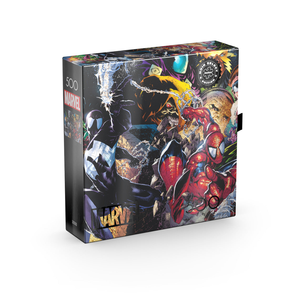 Marvel - The Amazing Spider-Man #4 - 500 Piece Puzzle (Noir Select Edition) - Giftable Package With Silver Foil Accents