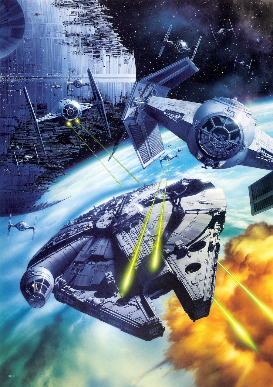 Star Wars - “Let’s keep a little optimism here” 500 Piece Puzzle (Silver Select Edition) - Giftable Package With Silver Foil Accents
