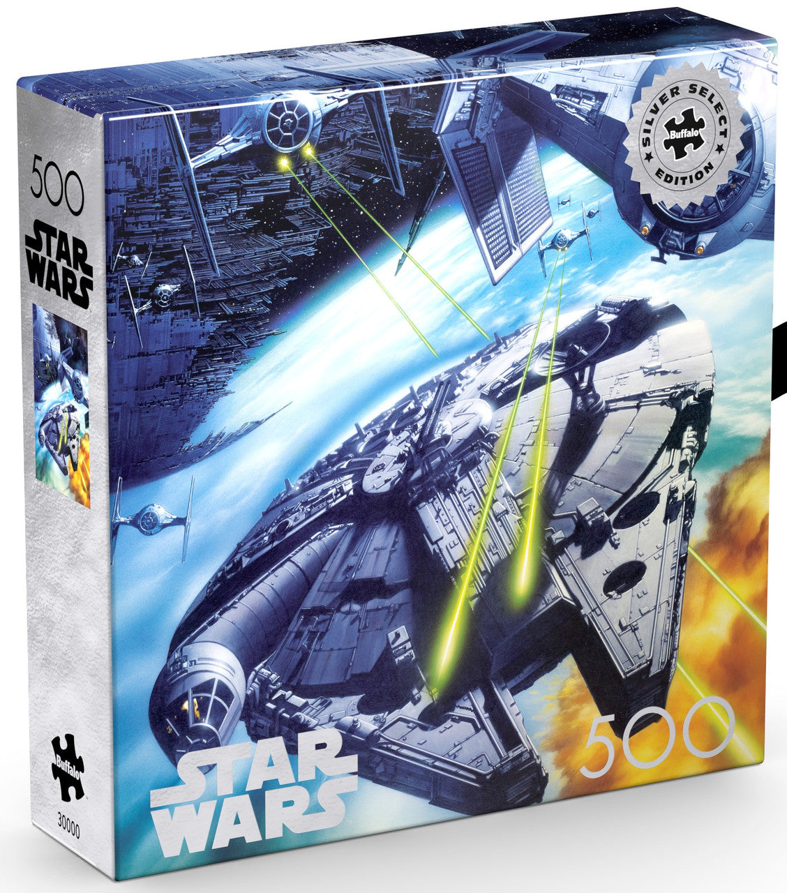 Star Wars - “Let’s keep a little optimism here” 500 Piece Puzzle (Silver Select Edition) - Giftable Package With Silver Foil Accents