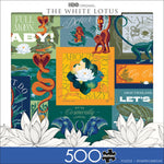 White Lotus Collage 500 Piece Puzzle
