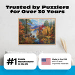 Gold Collection – Adirondack Lake 500 Piece Jigsaw Puzzle - Abraham Hunter