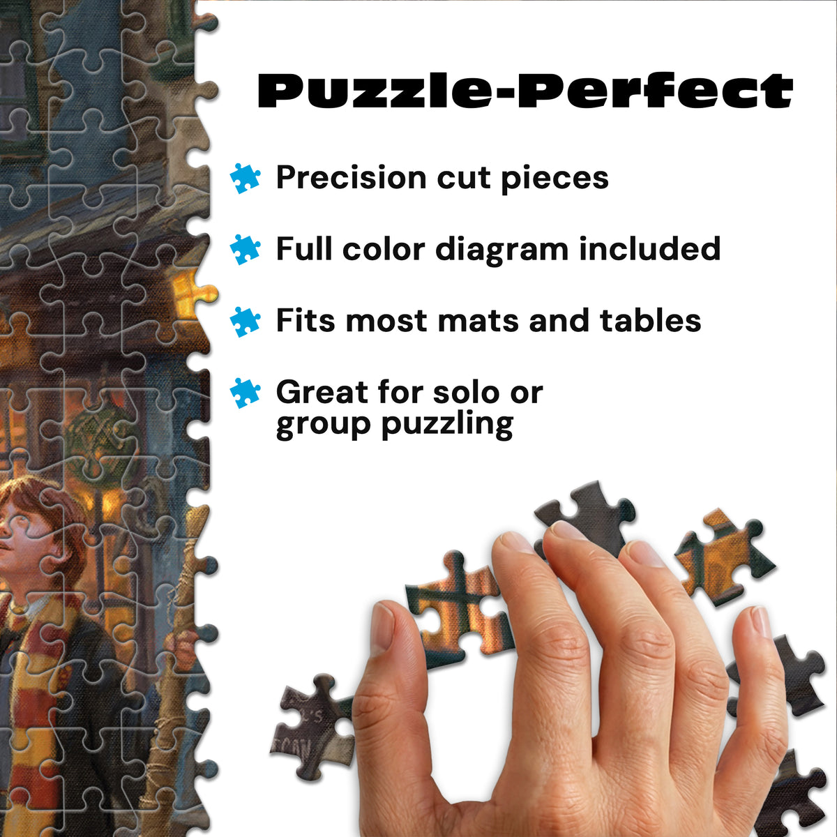 Silver Select: Harry Potter: Diagon Alley (Thomas Kinkade) 500 Piece Puzzle