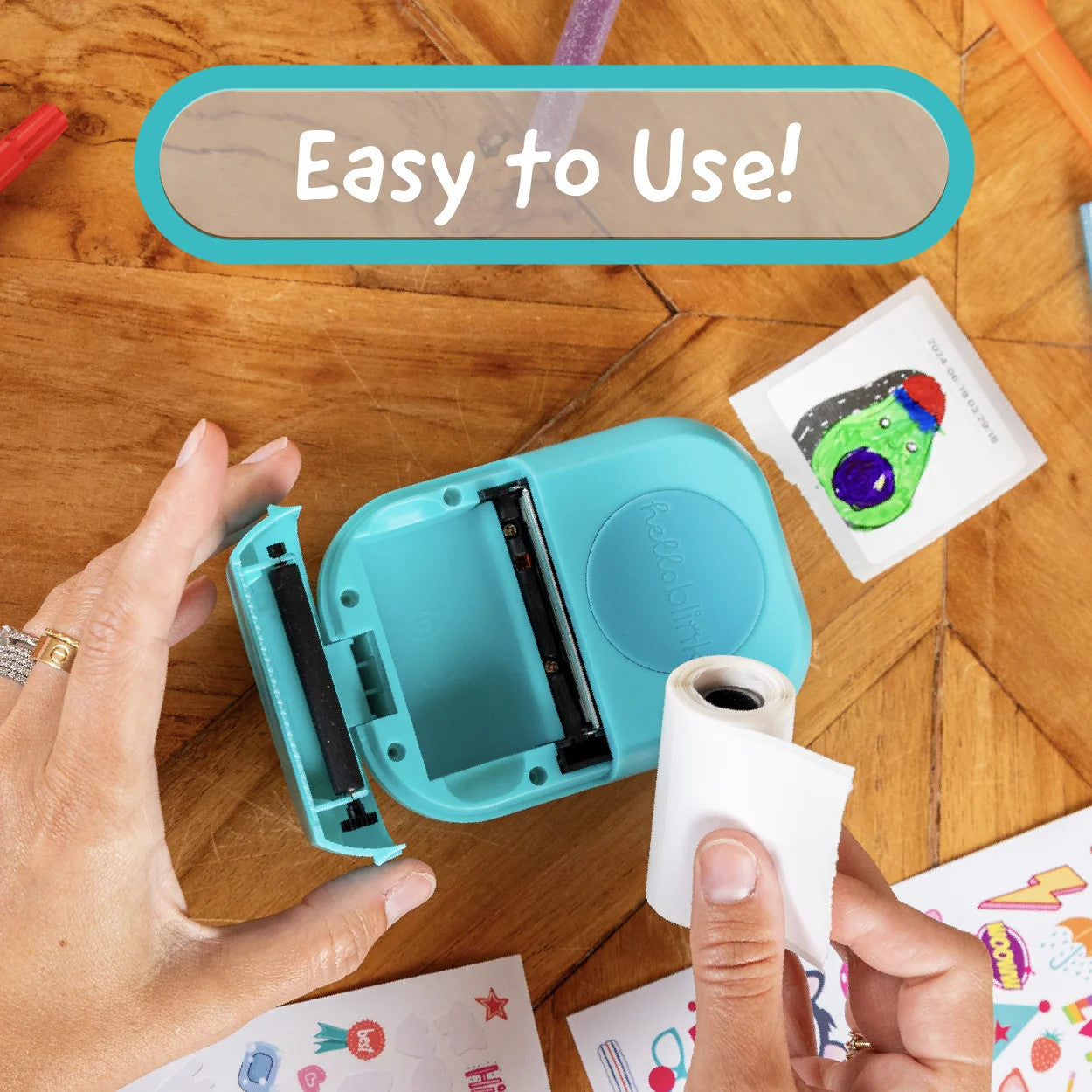 Hello Blink Sticker Maker – DIY Sticker Craft Kit for Kids Ages 8 and Up