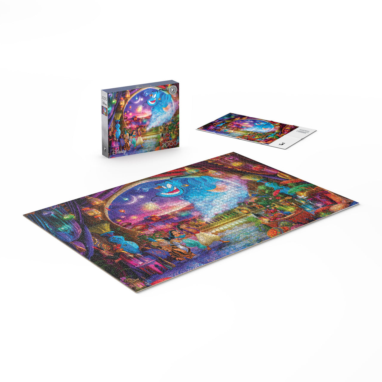 Ceaco Puzzle: Disney - Aladdin 2000 Piece Puzzle (Silver Select Edition) - Giftable Package With Silver Foil Accents